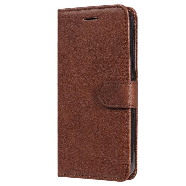 Xiaomi Poco C65   Redmi 13C Læder Cover m. Pung og Strop - Brun Online now