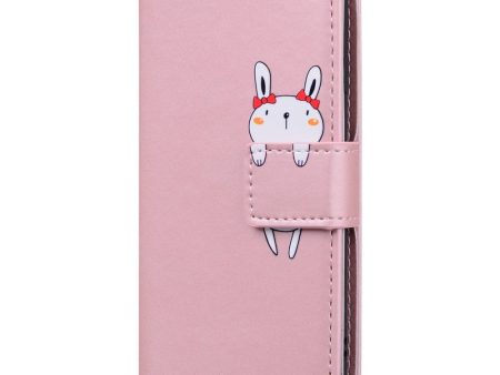 iPhone 13 Pro Flip Cover m. Kortholder   Ståfunktion   Strop - Pink (Kanin) For Sale