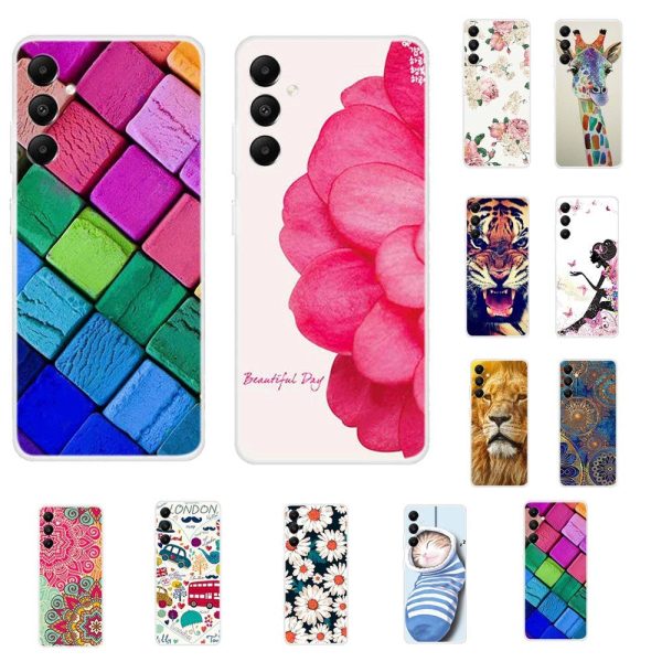 Samsung Galaxy A05s Fleksibel Plastik Cover m. Motiv - Blomster Online Hot Sale