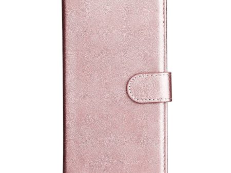 Samsung Galaxy A15 (5G)   A15 Læder Cover m. Pung og Strop - Rose Gold Online Hot Sale