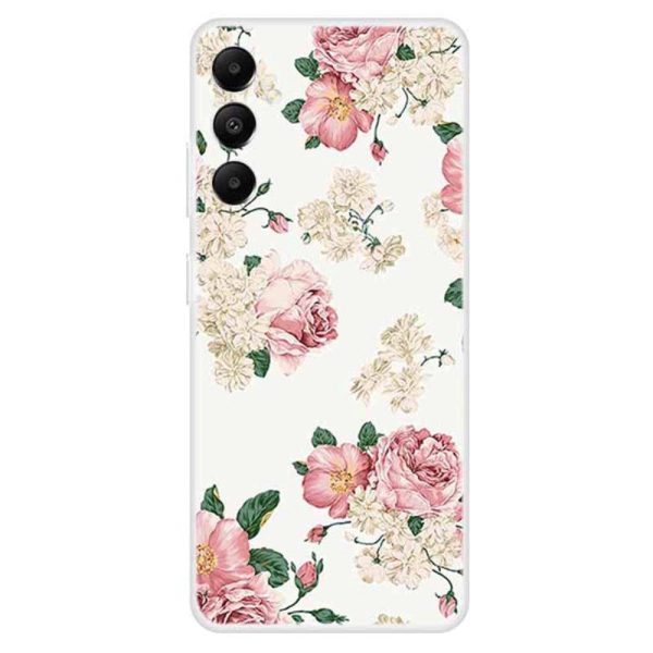 Samsung Galaxy A05s Fleksibel Plastik Cover m. Motiv - Blomster Online Hot Sale