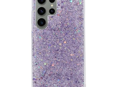 Samsung Galaxy S24 Ultra Glitter Cover - Lilla Online