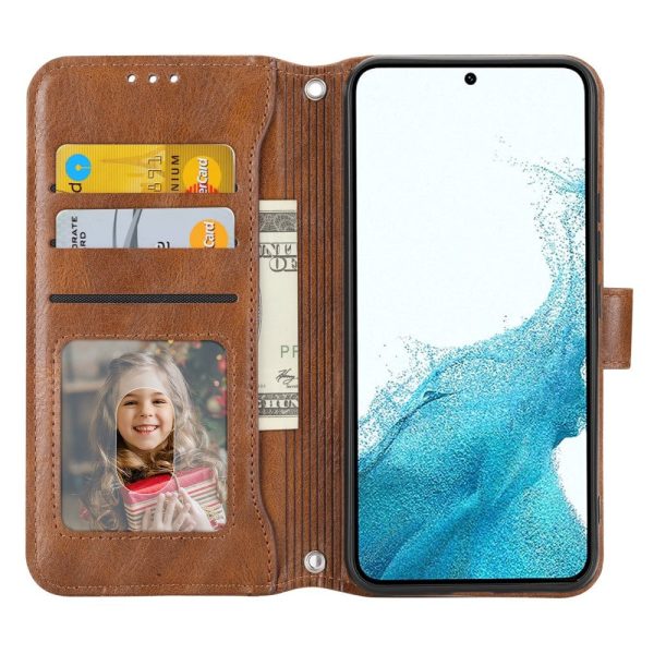 Samsung Galaxy A25 (5G) Læder Cover m. Lynlåslomme & Strop - Brun on Sale