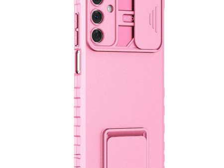 Samsung Galaxy A15 (5G)   A15 Håndværker Cover m. Kickstand & Cam Slider - Lyserød Online now