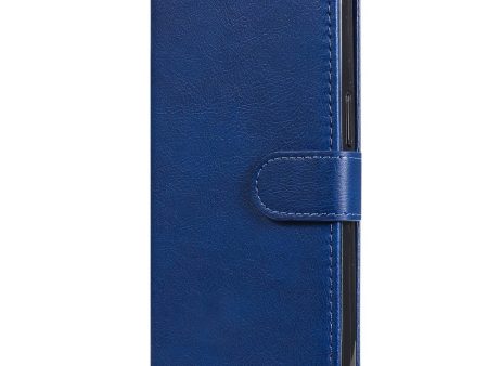 Xiaomi Poco C65   Redmi 13C Læder Cover m. Pung og Strop - Blå Online Sale