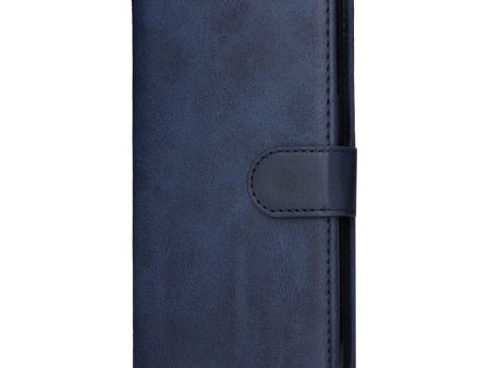 Samsung Galaxy A35 (5G) Kunstlæder Cover m. Pung og Strop - Blå For Discount