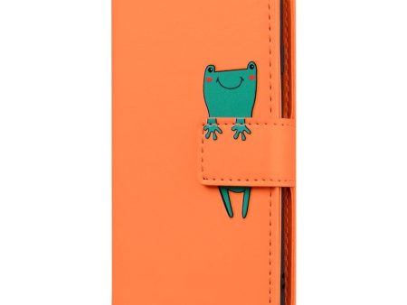 iPhone 13 Pro Flip Cover m. Kortholder   Ståfunktion   Strop - Orange (Frø) Online Sale