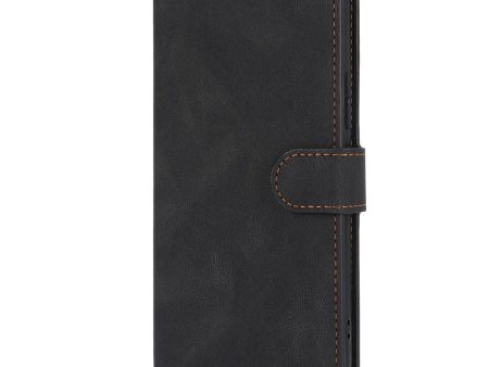 Samsung Galaxy A55 (5G) Læder Cover m. Pung og Strop - Sort Hot on Sale