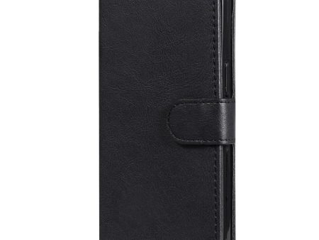 Xiaomi Poco C65   Redmi 13C Læder Cover m. Pung og Strop - Sort For Discount