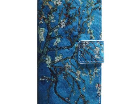 Samsung Galaxy A25 (5G) Læder Cover m. Pung & Print - Blomstertræ Online Sale