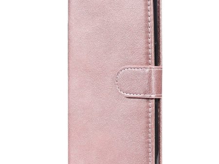 Xiaomi Poco C65   Redmi 13C Læder Cover m. Pung og Strop - Rose Gold For Sale