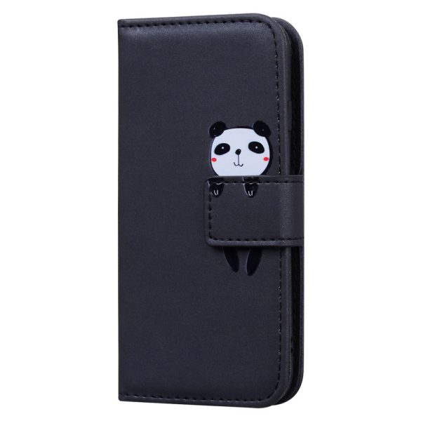 Samsung Galaxy S24+ (Plus) Flip Cover m. Kortholder   Ståfunktion   Strop - Sort (Panda) Online Sale