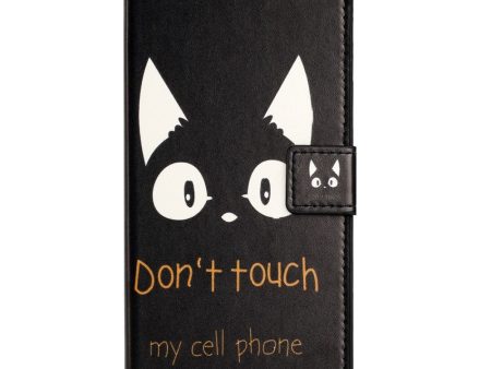 Samsung Galaxy A15 (5G)   A15 Læder Cover m. Pung & Ståfunktion -  Don t Touch My Cell Phone  Online Hot Sale