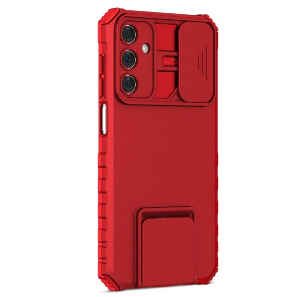 Samsung Galaxy A15 (5G)   A15 Håndværker Cover m. Kickstand & Cam Slider - Rød Online