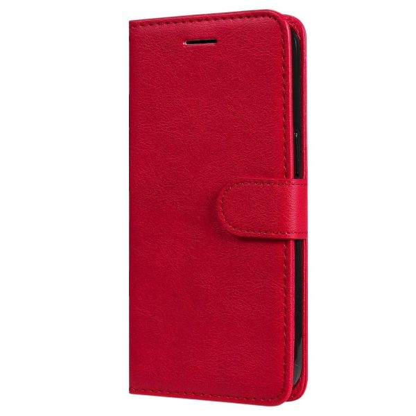 Xiaomi Poco C65   Redmi 13C Læder Cover m. Pung og Strop - Rød Online Sale