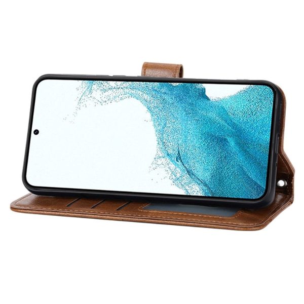 Samsung Galaxy A25 (5G) Læder Cover m. Lynlåslomme & Strop - Brun on Sale