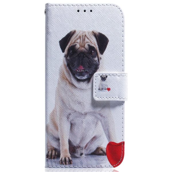 Samsung Galaxy A25 (5G) Læder Cover m. Pung & Print - Hund med Hjerte Online Hot Sale