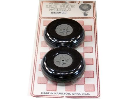 Dave Brown 101.6mm (4 ) x 35.8mm Treaded EVA Foam Big Lite Flite Wheels for 3.2mm Axle (2 Pack) Online now