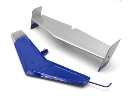 Roban 500 Size MD-500E G-Jive Blue Tail Fin Set Hot on Sale