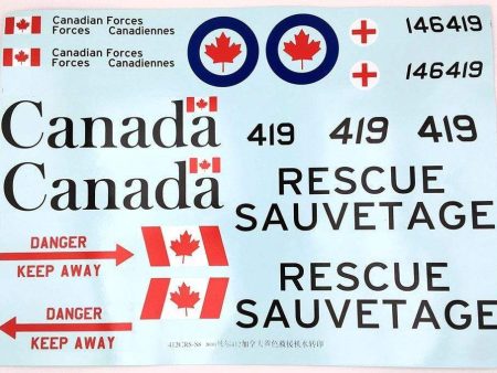 Roban 800 Size B412 Canada Rescue Decal Set For Discount