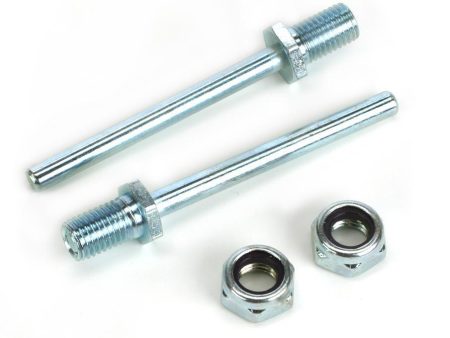 Du-Bro 3 16  x 2  Spring Steel Axle Shaft with Nylon Insert Lock Nuts Online Sale