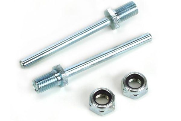 Du-Bro 3 16  x 2  Spring Steel Axle Shaft with Nylon Insert Lock Nuts Online Sale