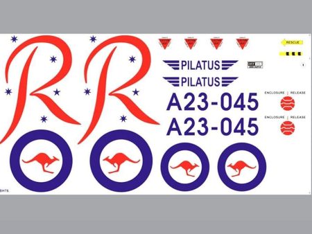 Black Horse 1840mm Pilatus PC-9 Decal Set Online Hot Sale