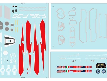 Freewing 70mm EDF F-35 Lightning II V3 Decal Sheet Cheap