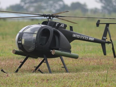 Roban AH-6 Little Bird 800 Size Scale Helicopter - ARF Hot on Sale