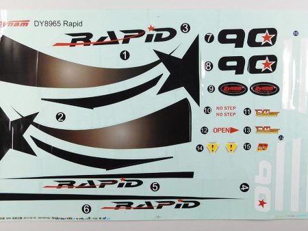 Dynam Rapid Decal Sheet For Sale