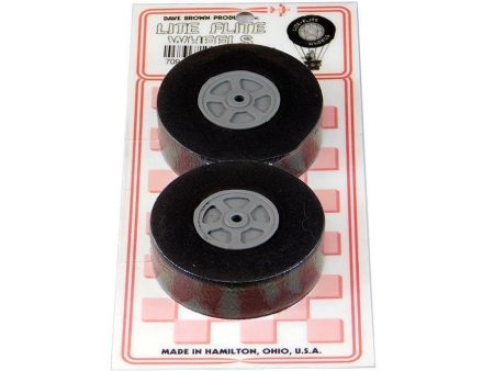 Dave Brown 57.1mm (2.25 ) x 19mm EVA Foam Lite Flite Wheels for 4mm Axle (2 Pack) Fashion