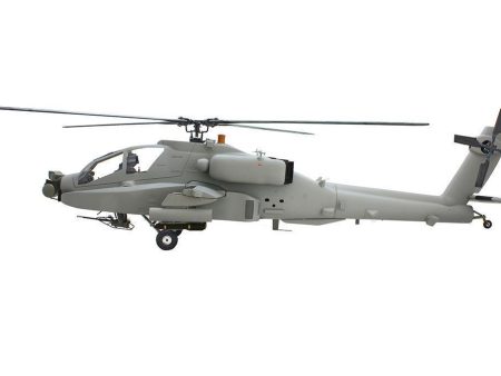 Roban AH-64 Apache Grey 700 Size Scale Helicopter - ARF For Sale