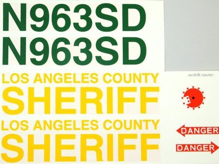 Roban 800 Size MD-500E LA Sheriff Decal Set Online now