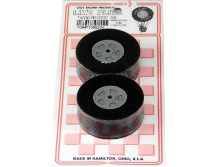 Dave Brown 50.8mm (2 ) x 19mm EVA Foam Lite Flite Wheels for 4mm Axle (2 Pack) Cheap