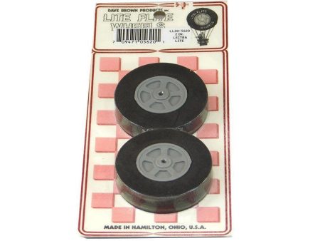 Dave Brown 50.8mm (2mm) x 12.7mm EVA Foam Lectra Lite Flite Wheels for 3.2mm Axle (2 Pack) For Discount