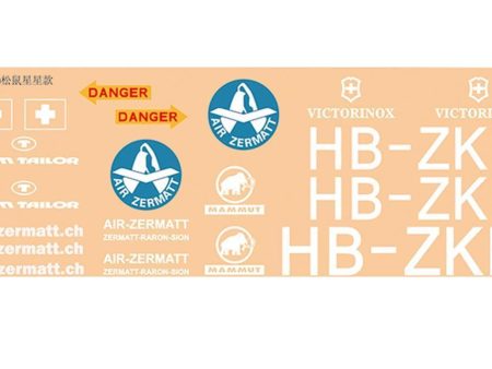 Roban 700 Size AS350 Air Zermatt Decal Set Online Hot Sale