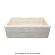 Italian Handmade Ceramic Farmhouse Sink in Travertine Appearance Sale