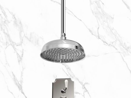 Coventry Brassworks Concealed Thermostatic Shower System with 18  Ceiling Mount Shower Arm and 12  Shower Head Discount