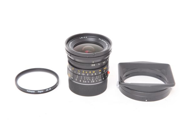 Leica M 24mm f2.8 Elmarit ASPH with hood 12592 Hot on Sale