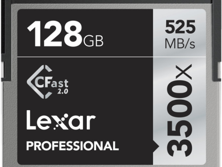 Lexar Pro 3500X Cfast 2.0 (VPG-130) R525 W445 128GB Online Sale