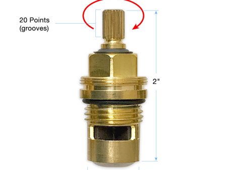 1⁄2  Quarter Turn Ceramic Cartridge Cold 20 Point 88.30.035 Online Sale