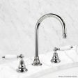 Curved Lavatory Faucet with Ceramic Lever Handle Supply