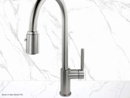 Coventry Brassworks Como Single-Hole Gooseneck Kitchen Faucet with Magnetic Connector For Discount