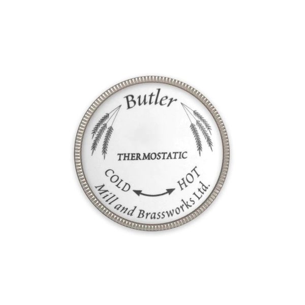 Butler Mill and Brassworks Button Assembly with Metal Ring for 3 4  Thermostatic Cross Handle Temperature Control For Cheap