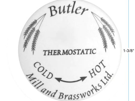 Ceramic Button for Butler Mill and Brassworks 3 4  Thermostatic Temperature Control Lever For Sale