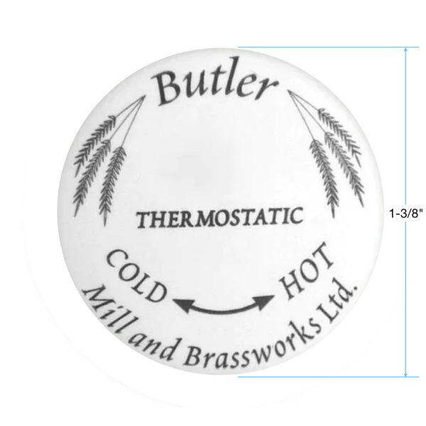 Ceramic Button for Butler Mill and Brassworks 3 4  Thermostatic Temperature Control Lever For Sale