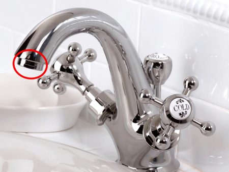 Spout Tip and Aerator for Coventry Brassworks Single Hole Lavatory Faucet For Sale