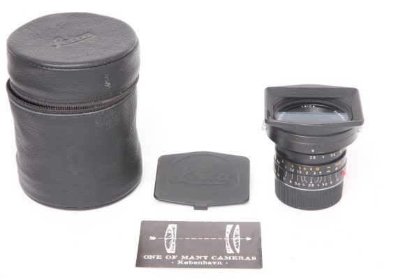 Leica M 24mm f2.8 Elmarit ASPH with hood 12592 Hot on Sale