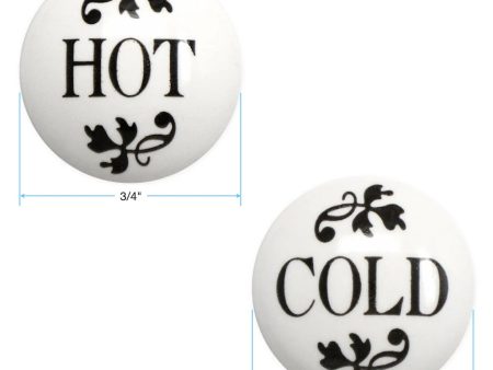 Coventry Brassworks Bundle of Hot and Cold Ceramic Buttons Only (No Metal Rings) Online Sale