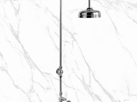 Coventry Brassworks 1 2  Exposed Thermostatic Shower System with 8  Shower Head with Lever Handle Hot on Sale